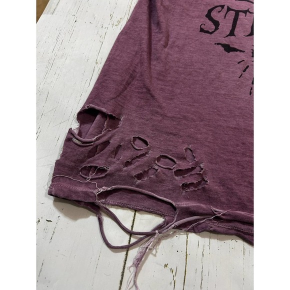 Takeshy Kurosawa Washed Grunge Rip Distressed T Shirt M Graphic We Are Strong - Picture 5 of 12